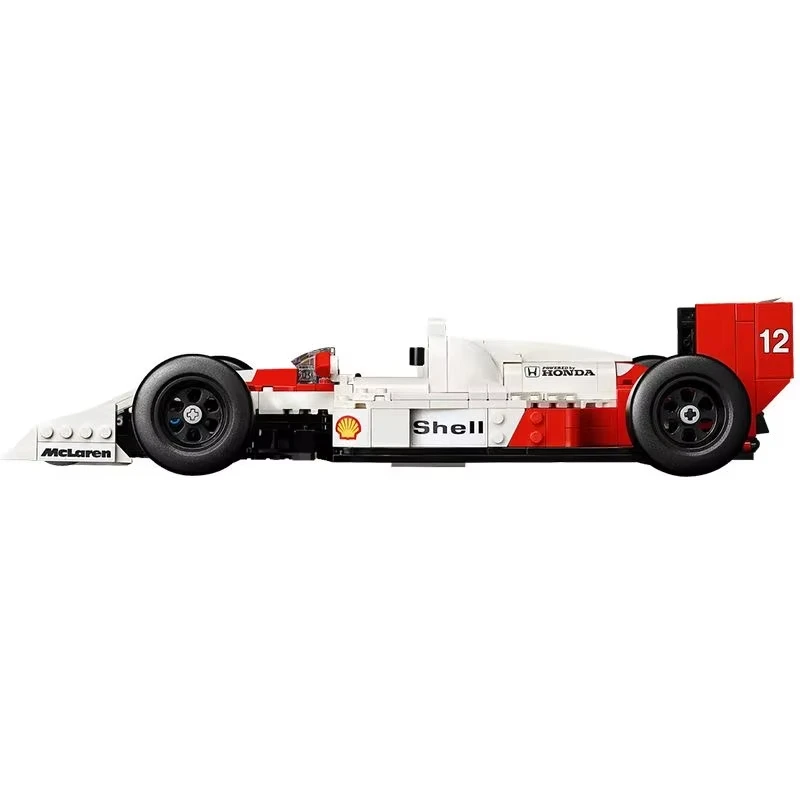 The new MP4/4 racing car and Ayrton Senna10330 mechanical brick assembly building blocks children's boy model toy gift