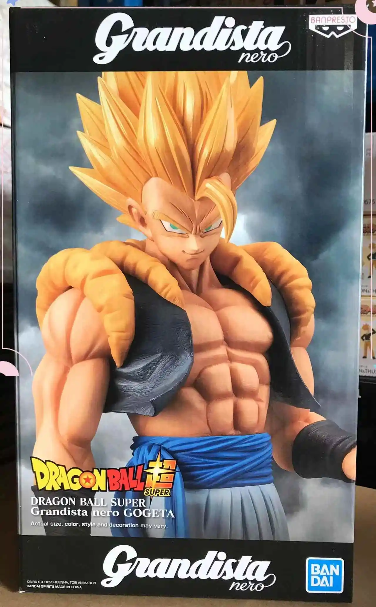 

Bandai, Glasses Factory, Dragon Ball Gros Nero Wujita, Yellow Hair Grandista Action Figure Toy Collectible Model Decoration