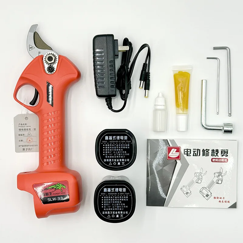 3.3cm Electric Scissors, Garden Electric Tools, Fruit Tree Thick Branches, Efficient Pruning Scissors