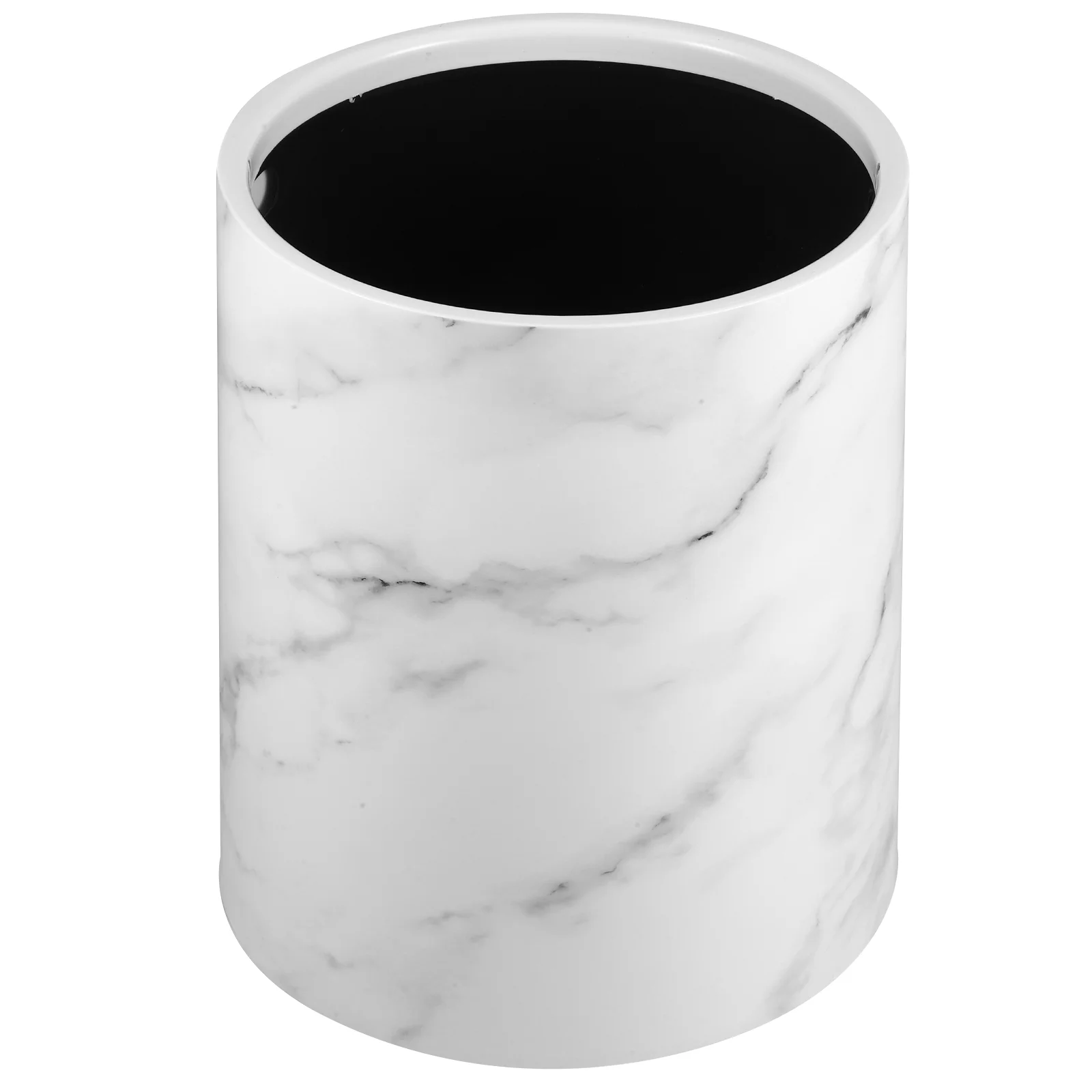 Double Layer Garbage Basket Marbling Trash Can Plastic Waste Paper Basket Marbling Garbage Bin garbage container