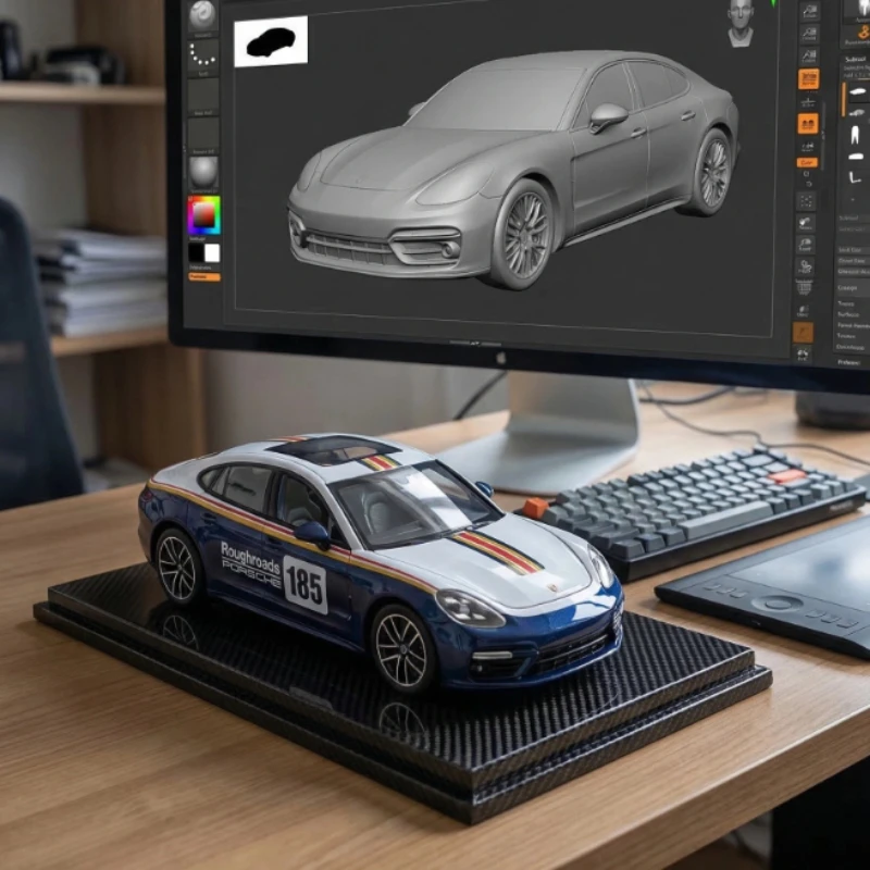 

1:32 Paramela Track Edition Alloy Sports Car Model Sound and Light Sound Racing Ornament Interior Decorations Boy Toys