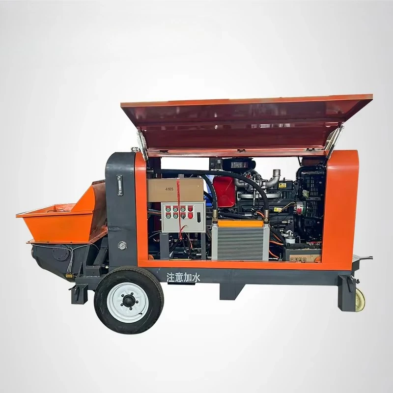 

Diesel Engine Mini Small Truck Concrete Pump Machine Concrete Mixer with Pump