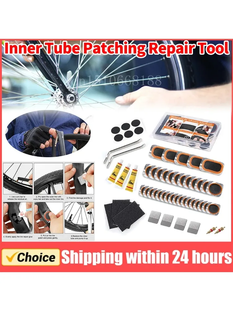 AliExpress Bicycle Flat Tire Repair Kit Portable Tyre Repair Rubber Patch Glue Set Quick Dry MTB Road Bike Inner Tube Puncture Patch Tools