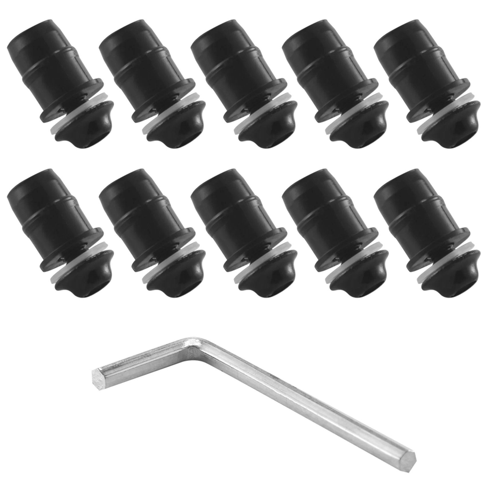 

10Pcs/Set M5 Bolts Motorcycle Metric Rubber Well Nuts Windscreen Fairing Cowl Universal for Windshield Accessories