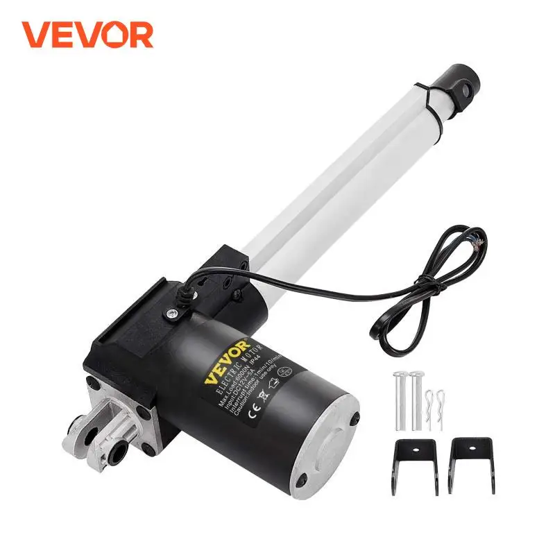 VEVOR 6000N 12V Linear Actuator Electric Linear Motor Controller + Mounting Bracket For Home Automation Sofa Recliner Lift Motor