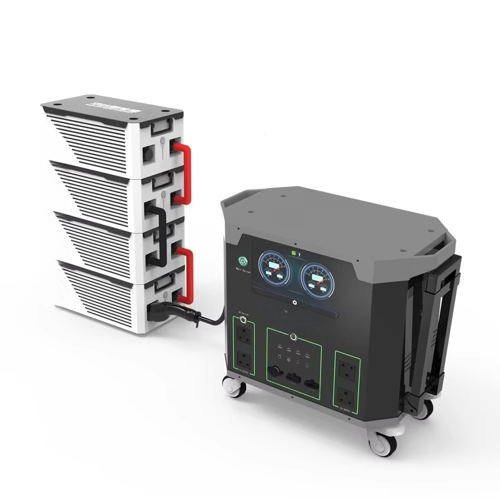 Gerador solar de emergência 3200W saída estação de energia portátil 3000Wh 6000Wh estação de armazenamento de energia