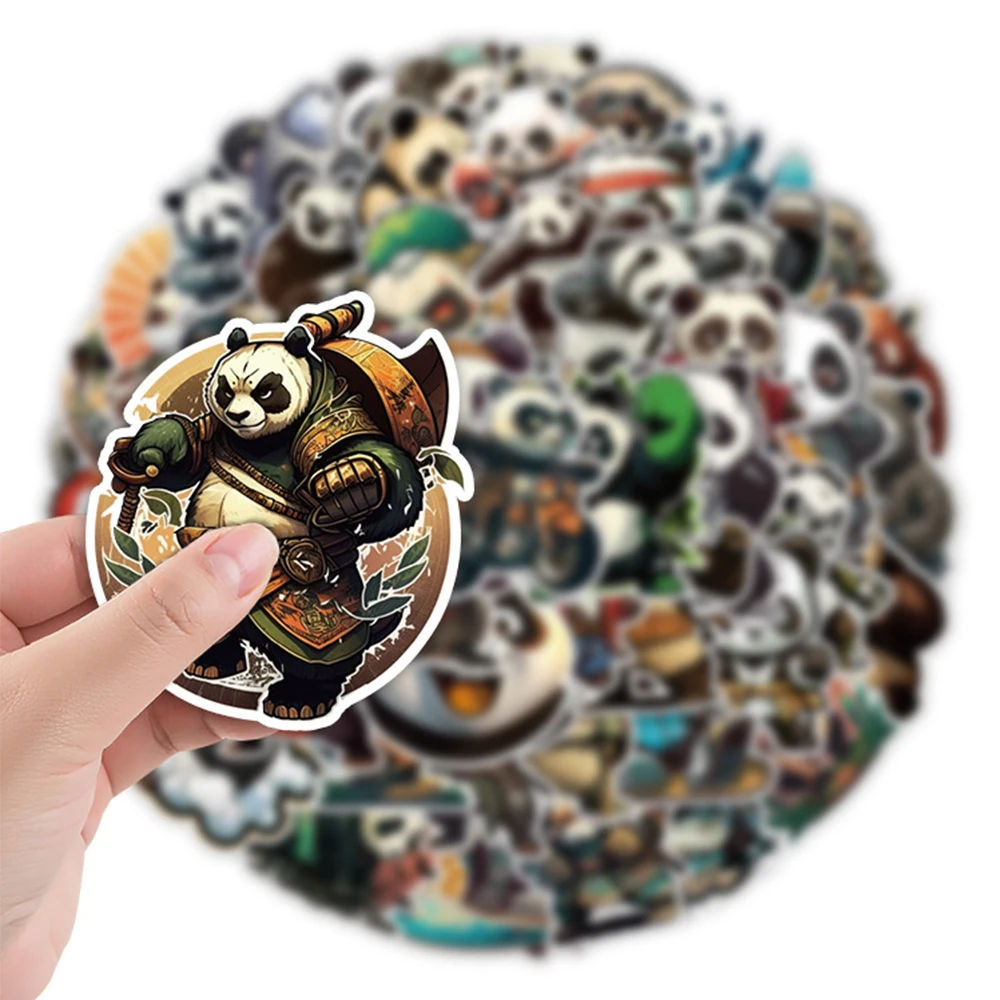 10/30/50 stücke coole Cartoon Tiere Panda Aufkleber lustige Graffiti Aufkleber DIY Telefon Wasser flasche Notebook Vinyl Aufkleber für Kinder Spielzeug