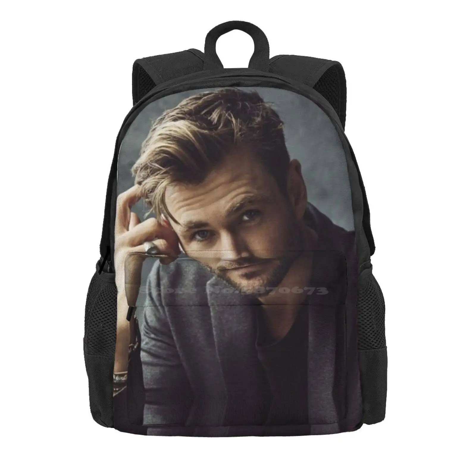 Chris Hemsworth Hot Sale Schoolbag Backpack Fashion Bags Chris Hemsworth Actor Handsome Cool Model