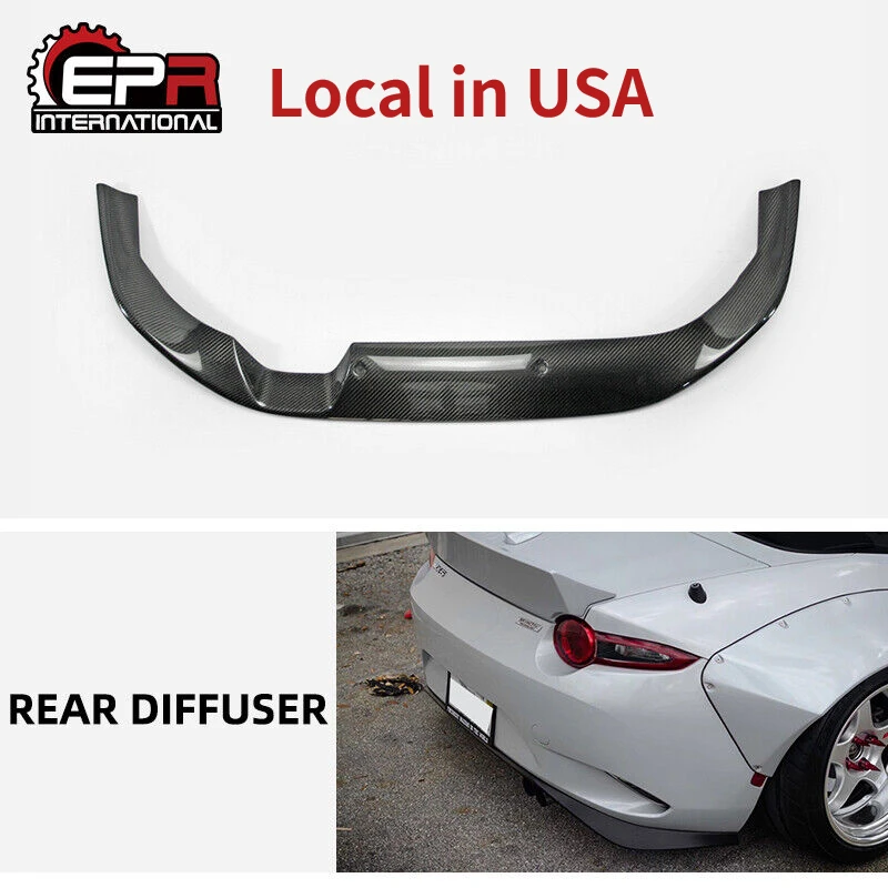 For Mazda MX5 ND5RC Miata Roadster ROB Style Carbon Fiber Rear Lip Car-Styling Rear Bumper Wing Splitter