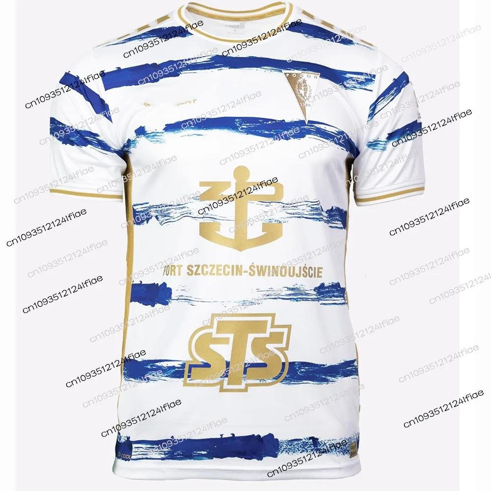 Pogoń Szczecin Special Edition Football  Polish football Jersey Men Loose Breathable Sports Tee Kids Football Kit Outdoor Casual
