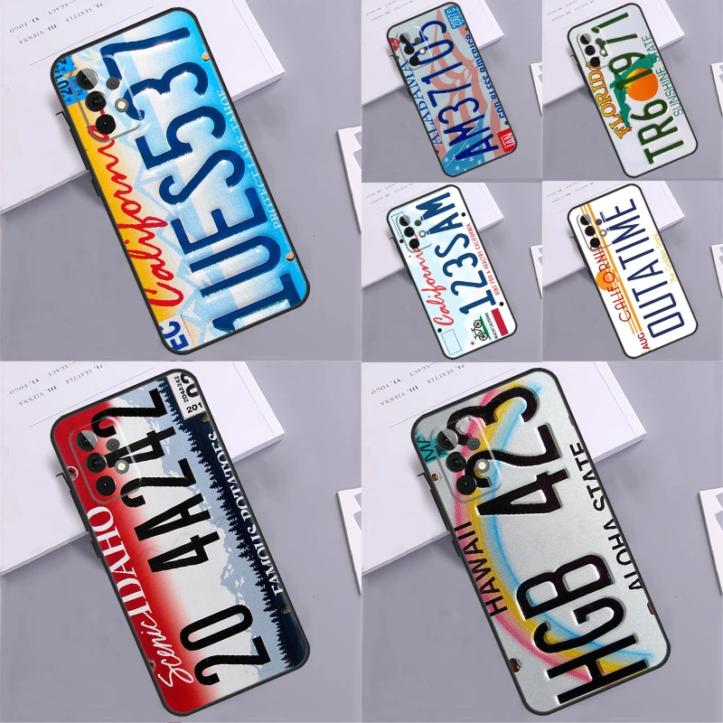 USA LICENSE NUMBER PLATES Cover For Samsung Galaxy A14 A24 A34 A54 A52 A32 A22 A12 A51 A71 A13 A23 A33 A53 Phone Case