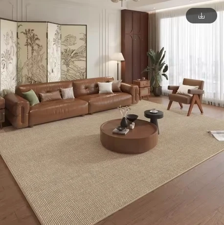 

Custom Size Link Living Room Carpet Bedroom Decor Anti-slip Large Rug Wear-resistant Floor Mat Home Decoration Brown Carpets