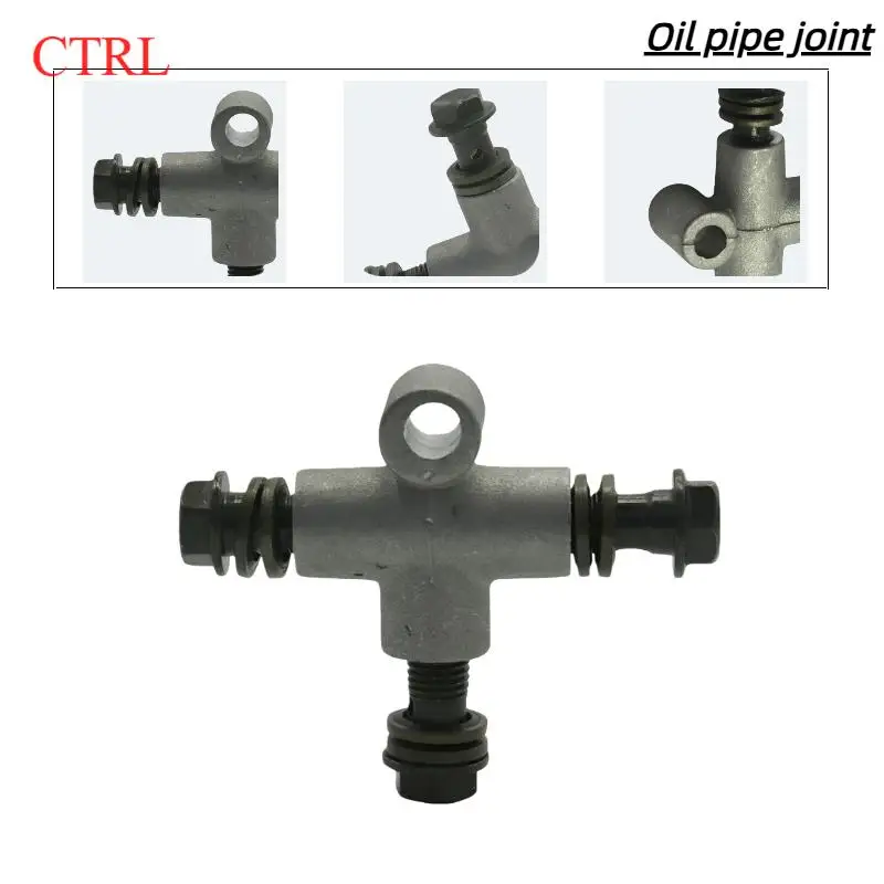 ATV Kart Hydraulic Brake Line Tee Hose Connector 3 Way T Adapter With M10x1.25 Banjo Boltkart