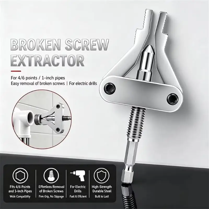 All-in-One Broken Pipe/Screw Extractor Common Specifications Tools For Removing Broken Taps And Screws Compatible Various Model