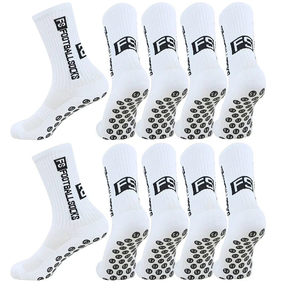 

10Pcs Anti-slip Football Socks - Women's And Men's Mid-Calf Training Socks - Professional Sweat Absorption And Odor Prevention