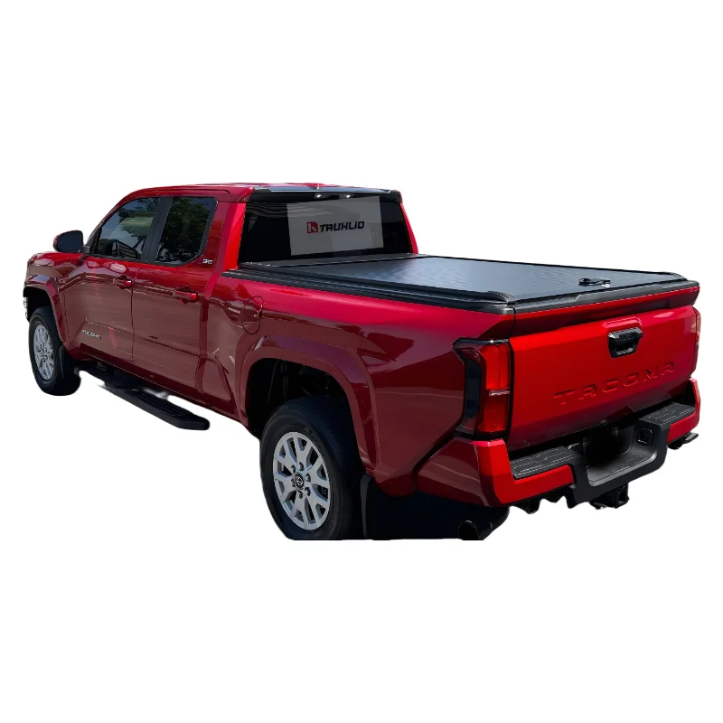 

2024+ for Tacoma Heavy Duty Roll-Up Bed Cover Manual Retractable Tonneau Cover OEM-Quality Waterproof Design Aluminum