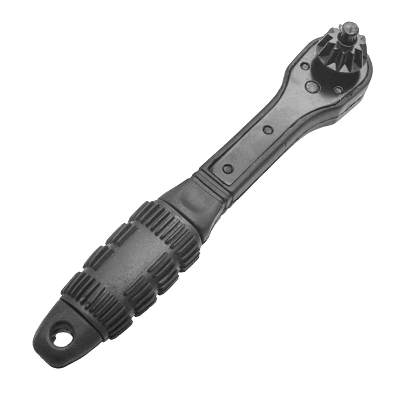 Llave de trinquete para portabrocas, herramienta de mano, 2 en 1, color negro, 1 unidad