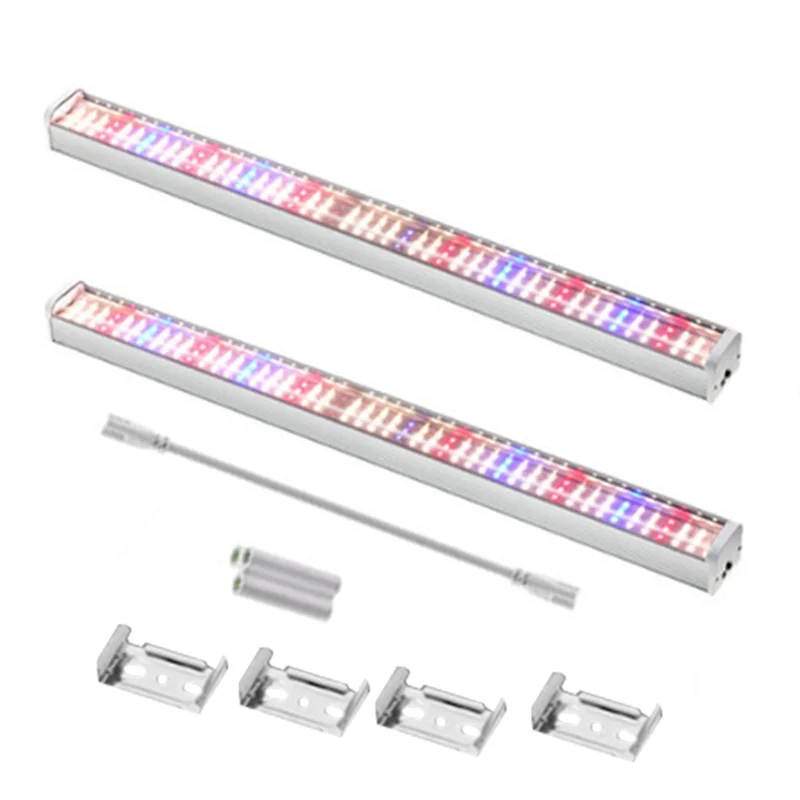 AA76-2 pezzi Lampade per la crescita delle piante a LED Coltiva le luci per piante da interno 25W Luci per piante 2 pezzi Luce solare Spina europea