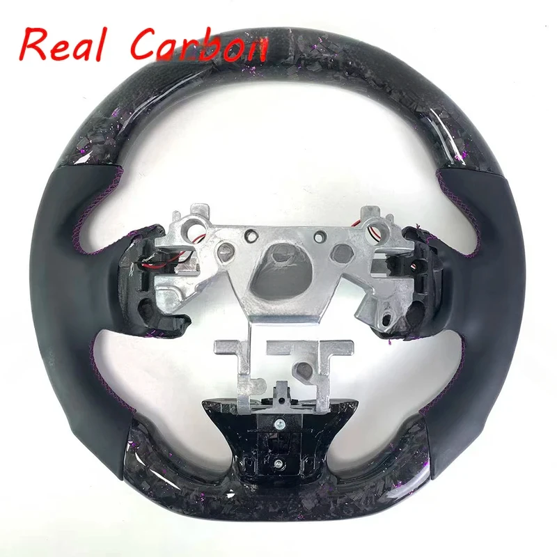 For Infiniti Q50 Q60 Q70 G37 FX35 2015-2017 Bright LED Forged Carbon Fiber Steering Wheel Custom Made
