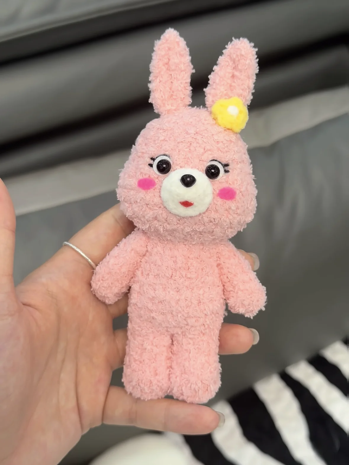 Handmade DIY Crochet Kit Rabbit Hook Needle Material Bundle Yarn Doll Keychain Gift Time Killer Craft Accessories
