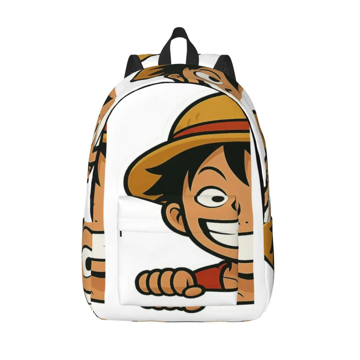 

Соломенная шляпа капитана, наклейка в стиле чиби без фона, простой и стильный рюкзак, холщовый рюкзак, женские сумки