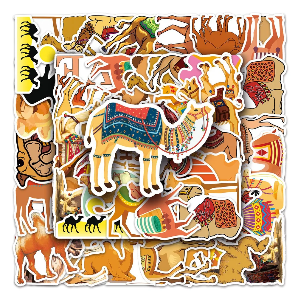 50pcs Cartoon Love Camel Stickers Pack Suitcase Laptop Phone Guitar Cute Sticker DIY Scrapbooking Supplies Journal Accessories