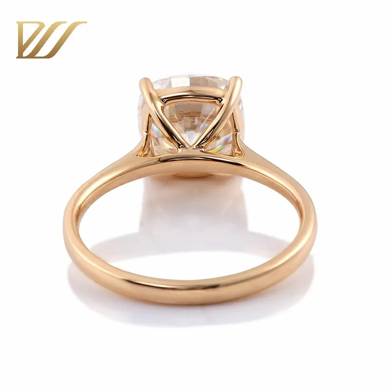 Provence 10K/14K/18K Gold Moissanite Wedding Rings for Women D Color VVS1 Customized Women's Engagement Rings GRA Certificate