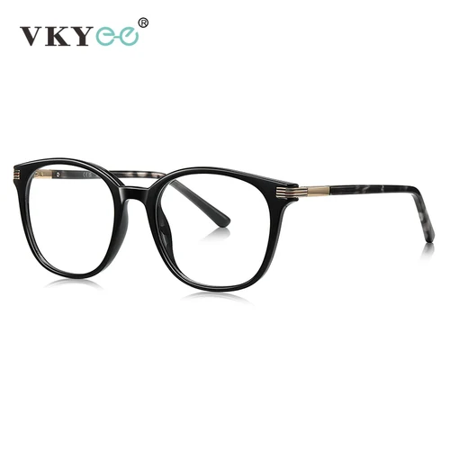 Imagen 2 del producto VKYEE, gafas de lectura clásicas redondas geométricas simples para mujer, gafas de lectura antiluz azul para hombre, gafas fotocromáticas graduadas personalizables LS216