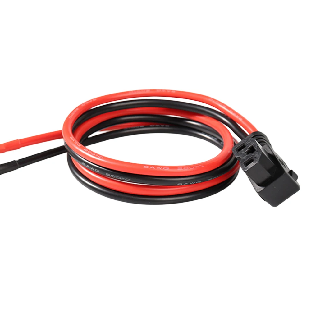 Electric Bike Splitter Line 120A 50/100CM 8AWG Soft Silicone Wire With Pure Copper Terminal Insulating Sheath Battery Cable Part