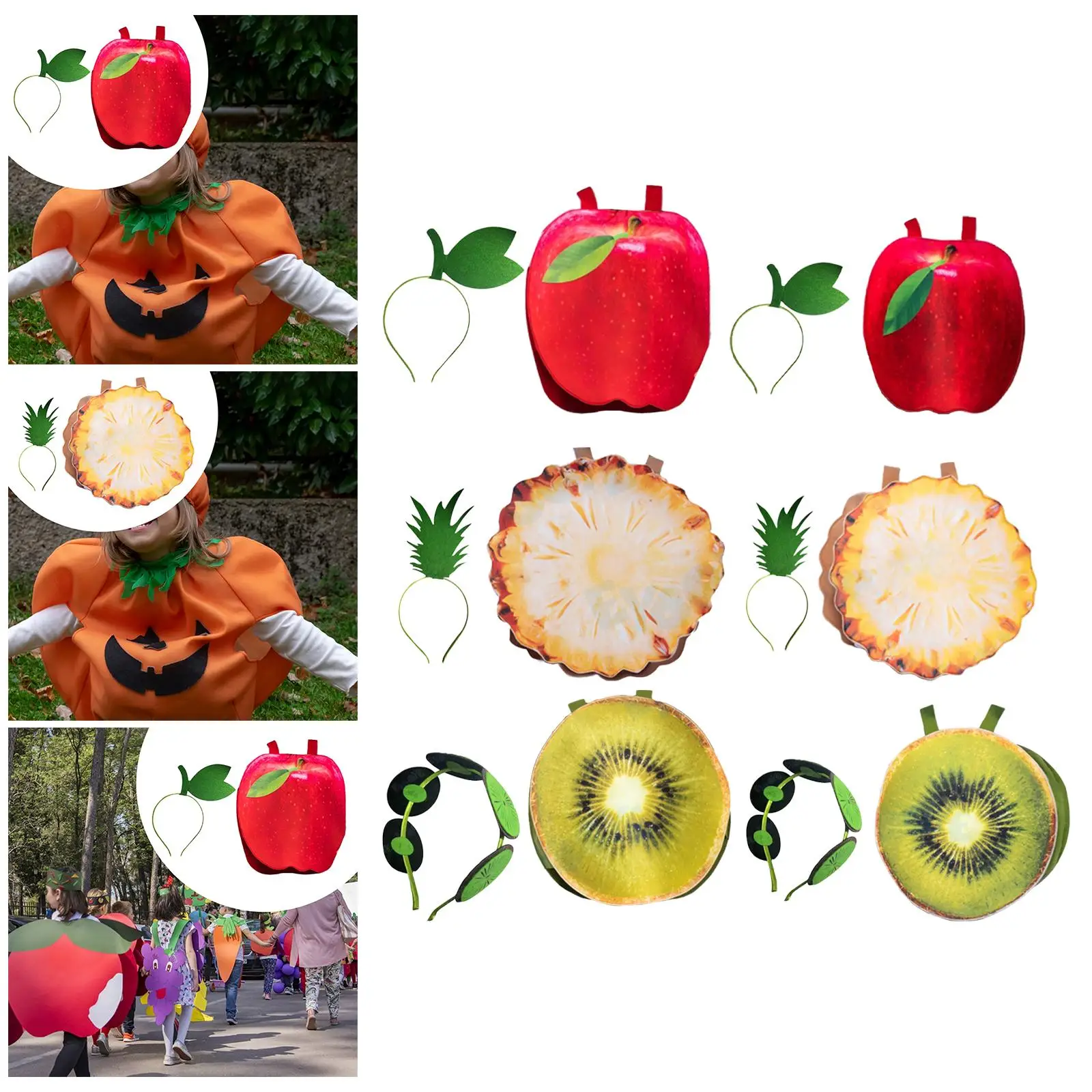 Fruit Costume Polyester Serious Fun Jumpsuit for Activities Carnival Festivals