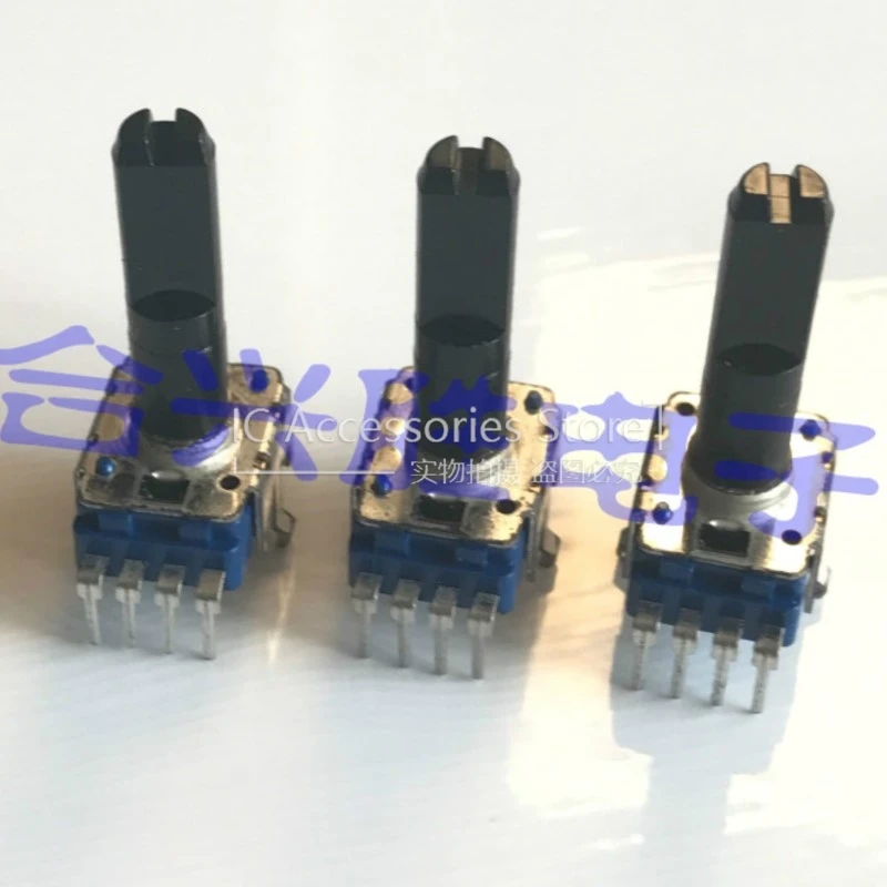 

2PCS RK11 Type Single A20K A203 Mixer Power Amplifier Audio Volume Potentiometer Vertical 4Pin Shaft Length 23MM