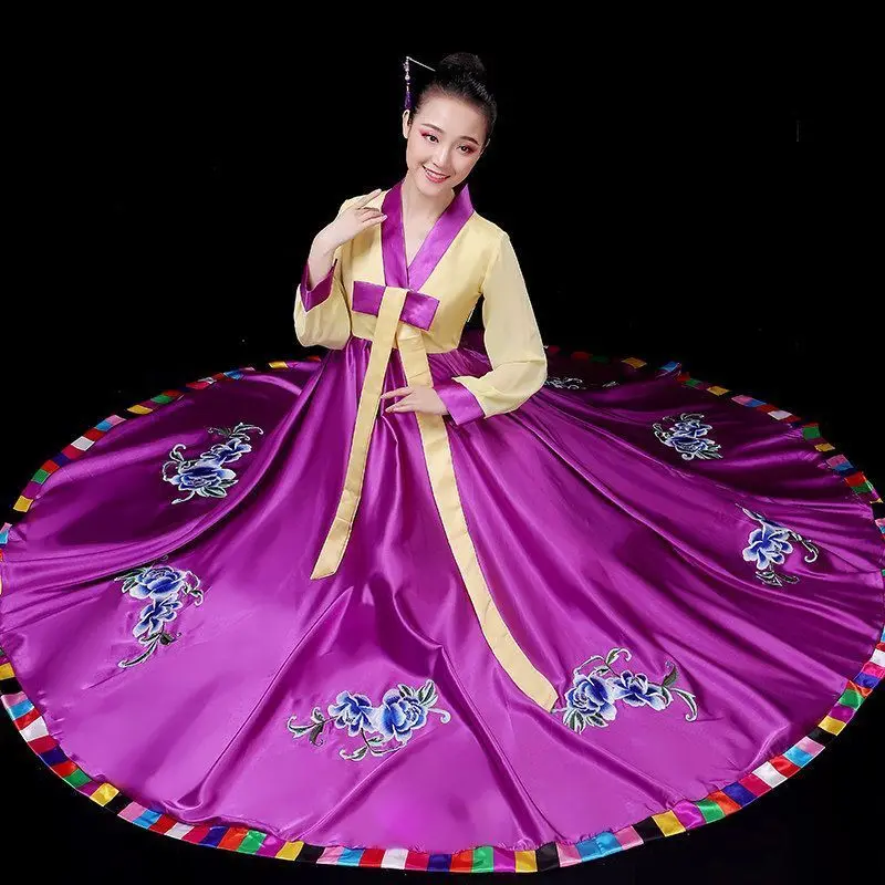 2025-costumi-di-danza-classica-in-stile-coreano-hanbok-costume-di-performance-di-gruppo-etnico-donna-elegante-gonna-ampia-stile-sciolto-hanbok