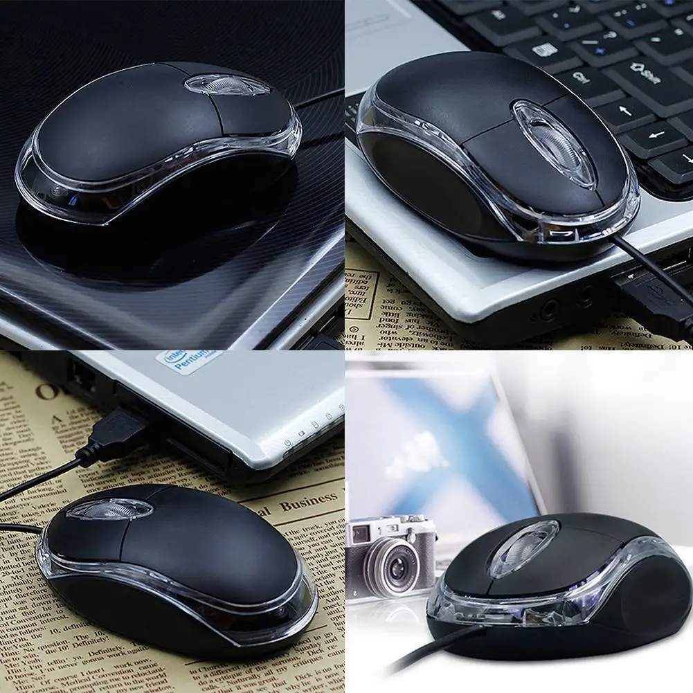 

1.2M Wired Mouse Light Scroll Wheel Mice Laptop Desktop Computer Universal USB Color Light Comfortable Grip Business Office Gift