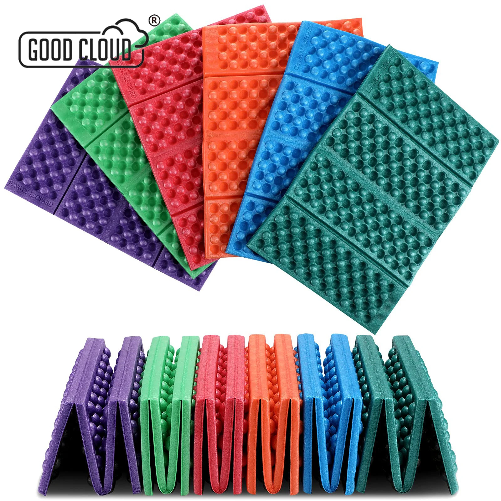 

Honeycomb Massage Mat 4-Fold XPE Cushion Outdoor Hiking Picnic Sitting Camping Training Moisture-proof Pad Park Foldable Pillow