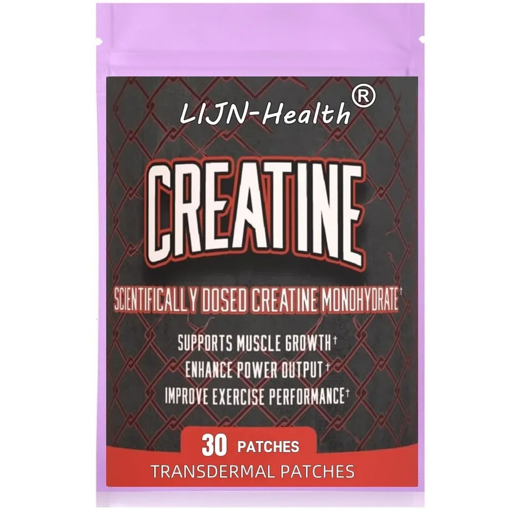 

30 Patches Creatine Monohydrate Transdermal Patches Support Lean Muscle Growth, Recovery & Performance