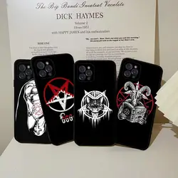 Pentagram 666 Demonic Satanic Phone Case For iPhone 15 14 11 12 13 Mini Pro XS Max Cover 7 8 Plus X XR Funda Shell