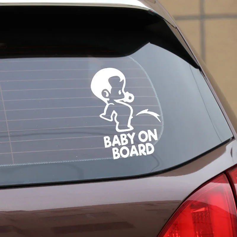 Funny Cartoon Baby on Board Popular Car Sticker PVC New Design Fashion Cool Style Waterproof Auto Decal Decor - view 6