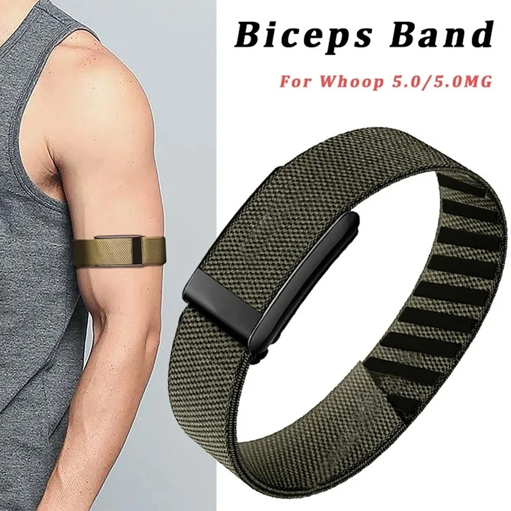 Adjustable Resistant Bicep Band For Whoop 5.0/MG one+peak Breathable Nylon Band for Bicep Bands for Whoop 5.0MG