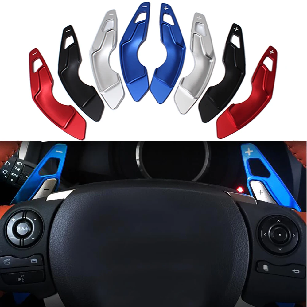 

For Lexus RC IS NX RC350 RC200t NX200t NX300h RC350 XC10 2015-2020 2021 Car Aluminum Steering Wheel Paddle Extend Shifter 2pcs