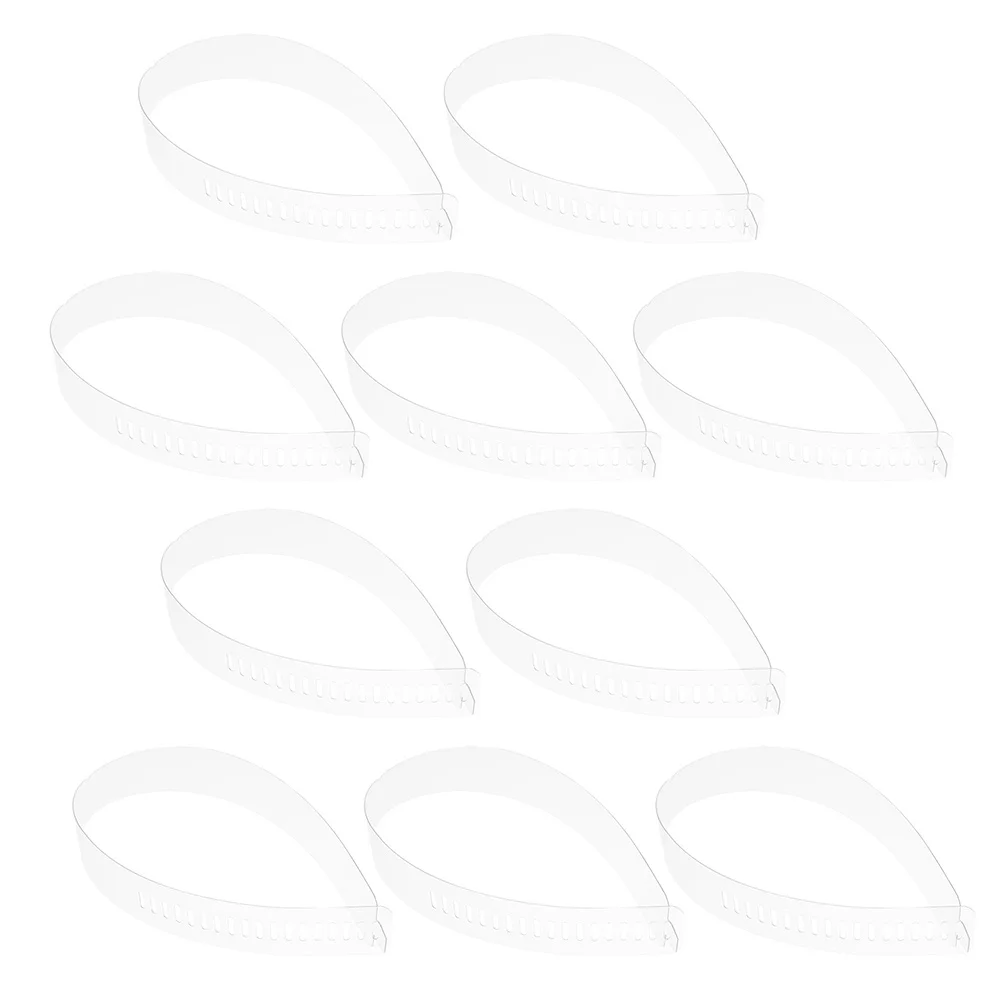 50Pcs Collar Fixing Supplies Sturdy Plastic Shirt Strips Maintain Shape Adjustable Fit Long Term Durability Smooth Finish