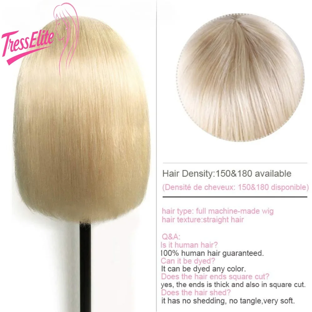 

613 # 13x4 lace frontal Bob Bone straight 10-14 Inch human hair wig High Quality For Black Women Daily Use or Party Wear