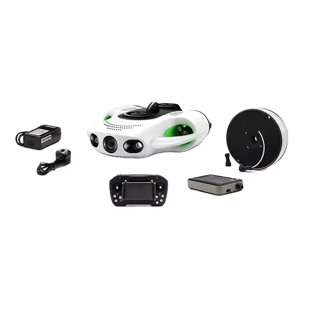 Camoro 100M Mini Remote Control Underwater  with 4K  9600mAh Battery Underwater Robot Professional  3H Running