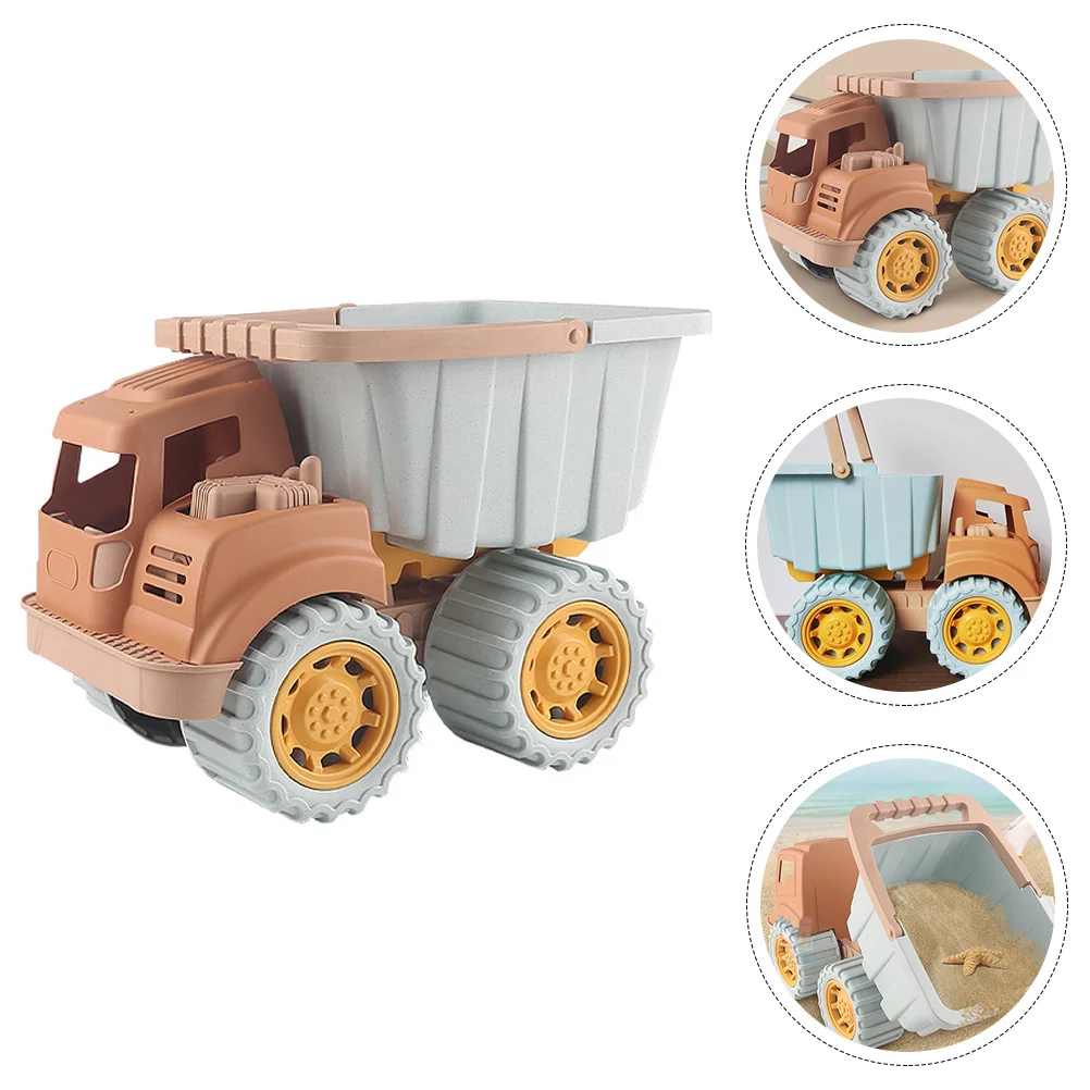 Autocarro con cassone ribaltabile per bambini giocattoli da spiaggia per bambini camion di sabbia giocattolo per auto a cassone giocattolo portatile per scavare sabbia per auto in plastica giocattoli per bambini