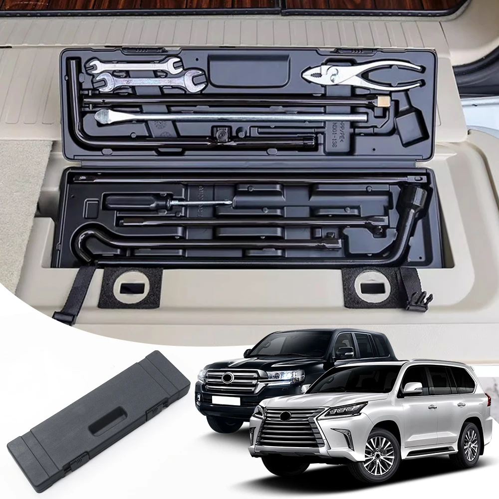 

For Toyota Land Cruiser 200 Lexus 570 LX570 LX450d 2008-2022 Tailgate Trunk Emergency Toolbox Upgraded Accessories Modification