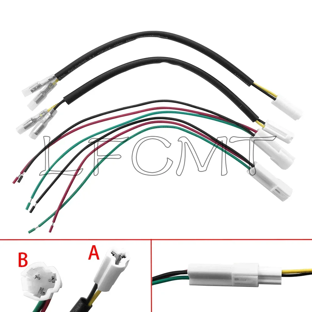 Turn Signal Wiring Harness Indicator Plug Adapter Lead Fit for Yamaha Tracer 900 700 MT-07 MT-09 MT-25 FZ6 FZ8 YZF R1 R3 R6 XJ6