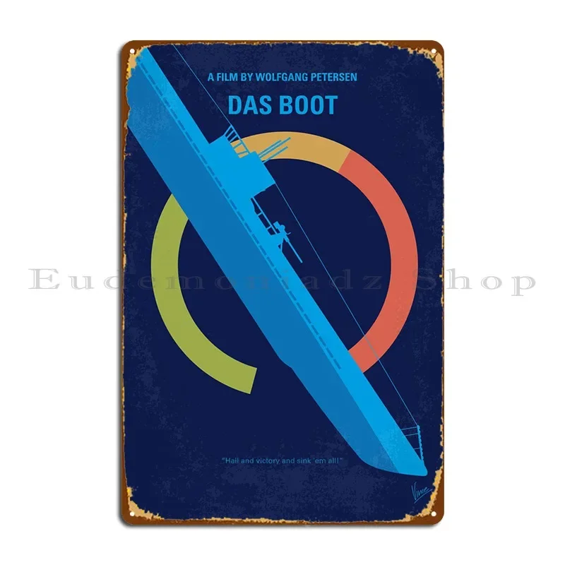 No553 My Das Boot Минимальный постер фильма The Claustropho... Металлический знак Кухня Плакат Печать Клубная кухня Оловянная вывеска Плакат