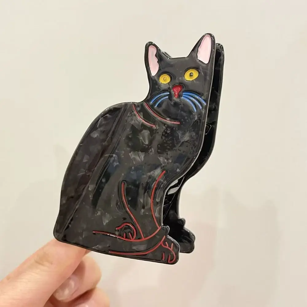 

Creative Acetic Acid Animal Acetate Hair Claw Pet Hairpin Cat Hair Clip Korean Style Headdress Dog Shark Clip Daily