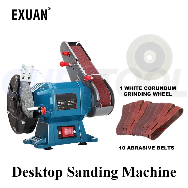 

220V Desktop Grinding Wheel Sander Household Sharpening Machine Polishing Machine Cutting Edge Woodworking Metal Polishing Tool