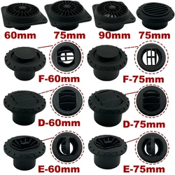 60mm 75mm 90mm Warm Air Vent Outlet Rotatable Air Diesel Heater Air Conditioner For Car Truck VAN Camper Pipe Outlet Connector