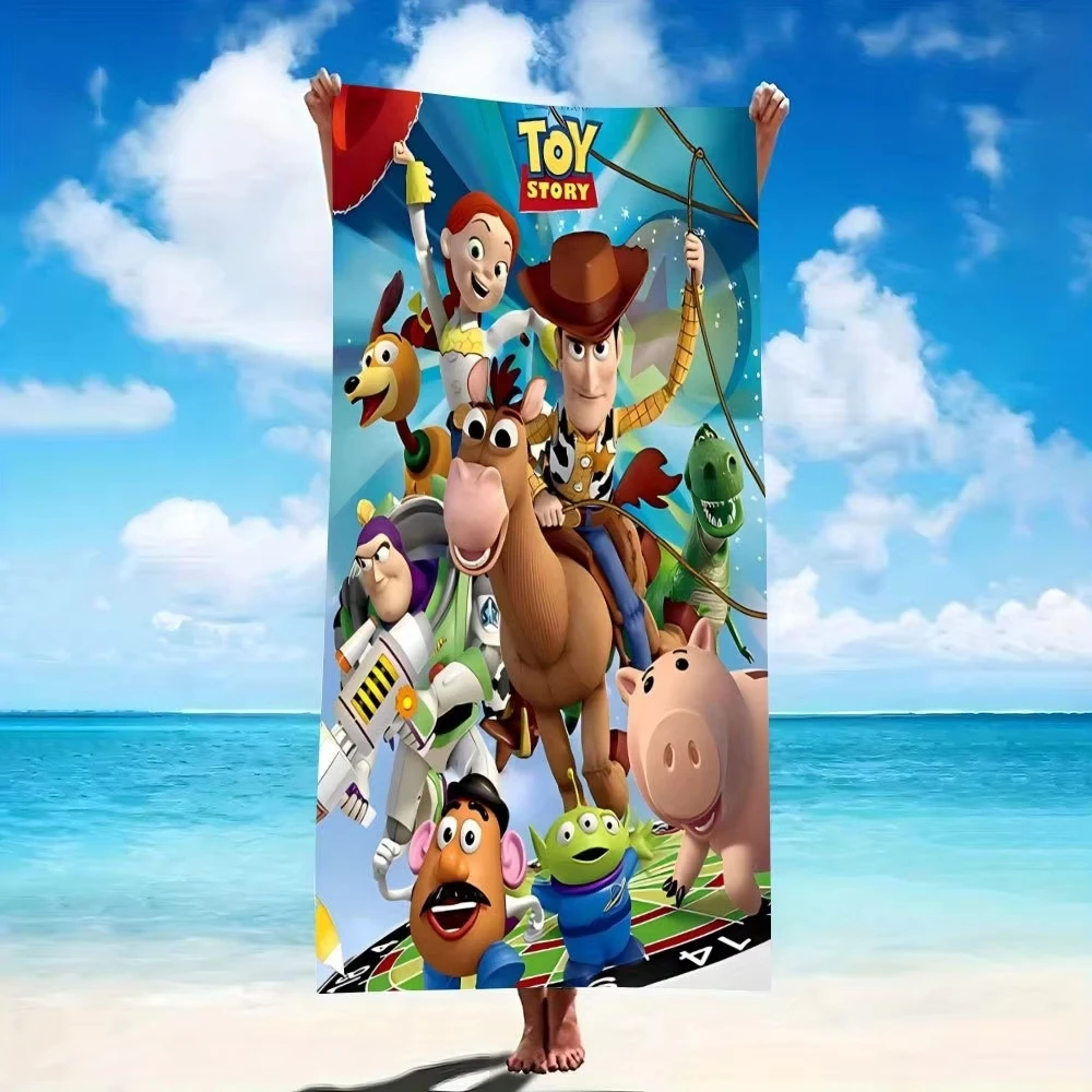Toalla de playa Disney Toy Story | Disfrute del tiempo feliz con sus personajes favoritos de Pixar, ideal para fiestas en la piscina, bañarse y viajar